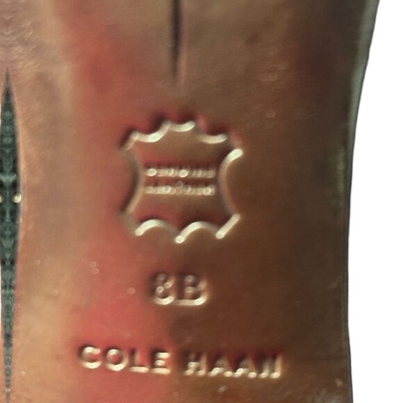 Cole Hann Suede Black Heels Sz 8 B - Picture 11 of 13